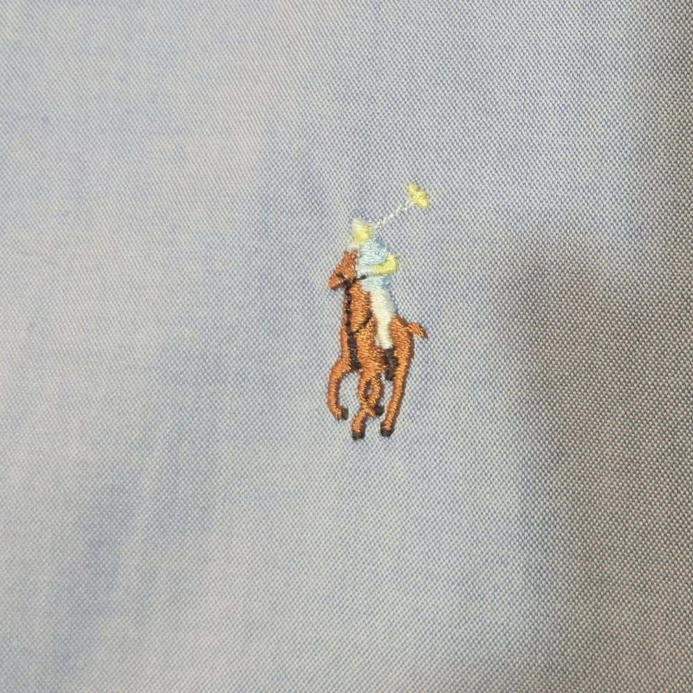 Polo Ralph Lauren 18 36/37 Blue Multi-Color Pony Oxford Button Down Shirt XL XXL - Picture 4 of 12